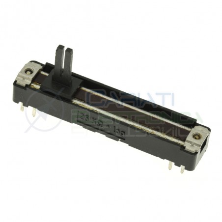 Potenziometro slider Mono a slitta Logaritmico 60mm 25kohm A25K Audio MixerCosocomi