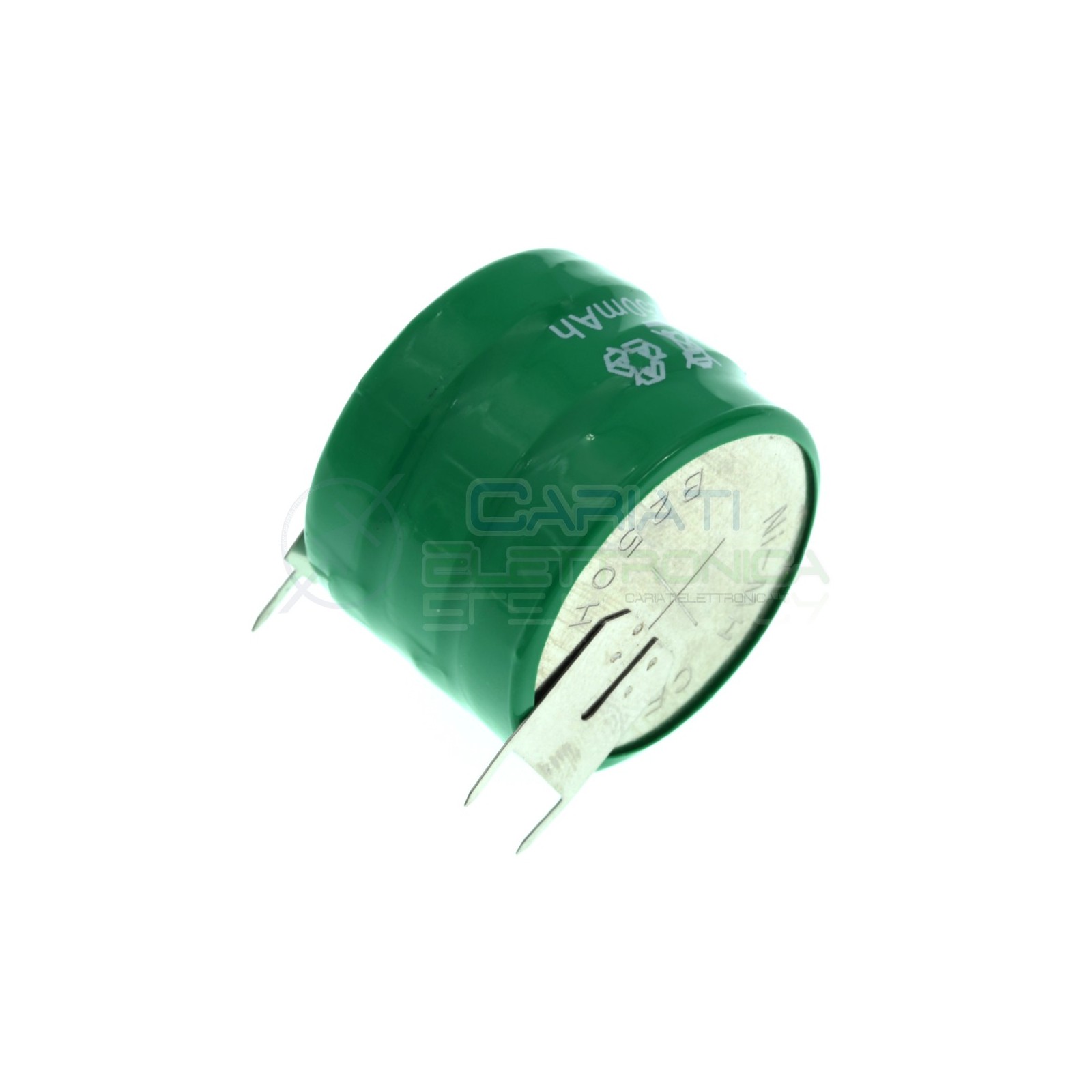 Batteria Tampone Pc Ricaricabile NI-Mh 3,6V 250mAh a Saldare Per Circuiti Stampati con terminaliExtracell