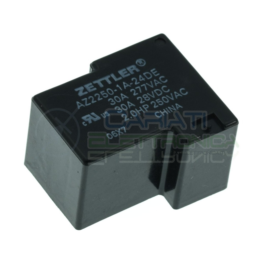 Relè singolo scambio 24V 30A AZ2250-1A-24DE SPST 24Vdc ZETTLERZettler