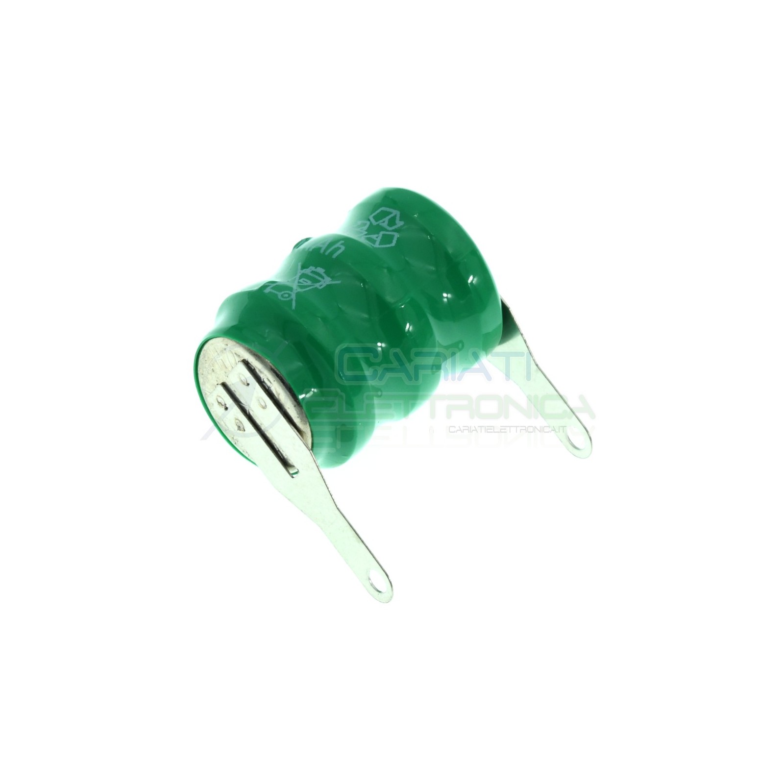 Batteria Tampone Pc Ricaricabile NI-Mh 3,6V 40mAh a Saldare Per Circuiti Stampati con terminaliExtracell