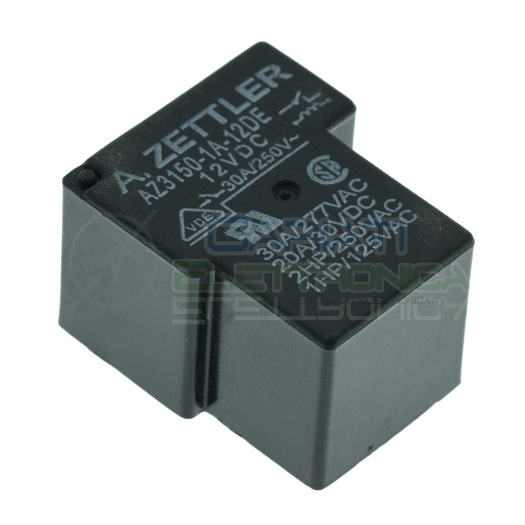 Relè singolo scambio 12V 30A AZ3150-1A-12DE SPST 12Vdc ZETTLERZettler