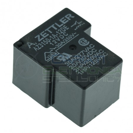 Relè singolo scambio 12V 30A AZ3150-1A-12DE SPST 12Vdc ZETTLERZettler