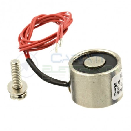 Magnete Elettromagnete 12V 4W 8kg P25/20 Calamita elettricaGenerico