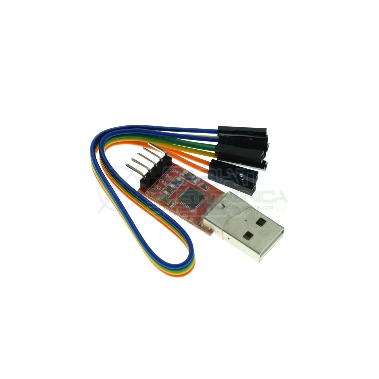 USB A TTL UART Modulo STC Adattatore Convertitore Seriale CP2102 5pin con Cavo