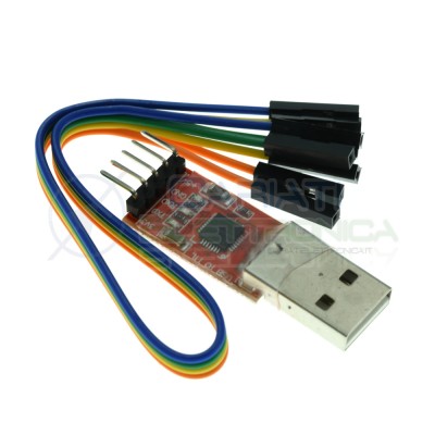 USB A TTL UART Modulo STC Adattatore Convertitore Seriale CP2102 5pin con Cavo