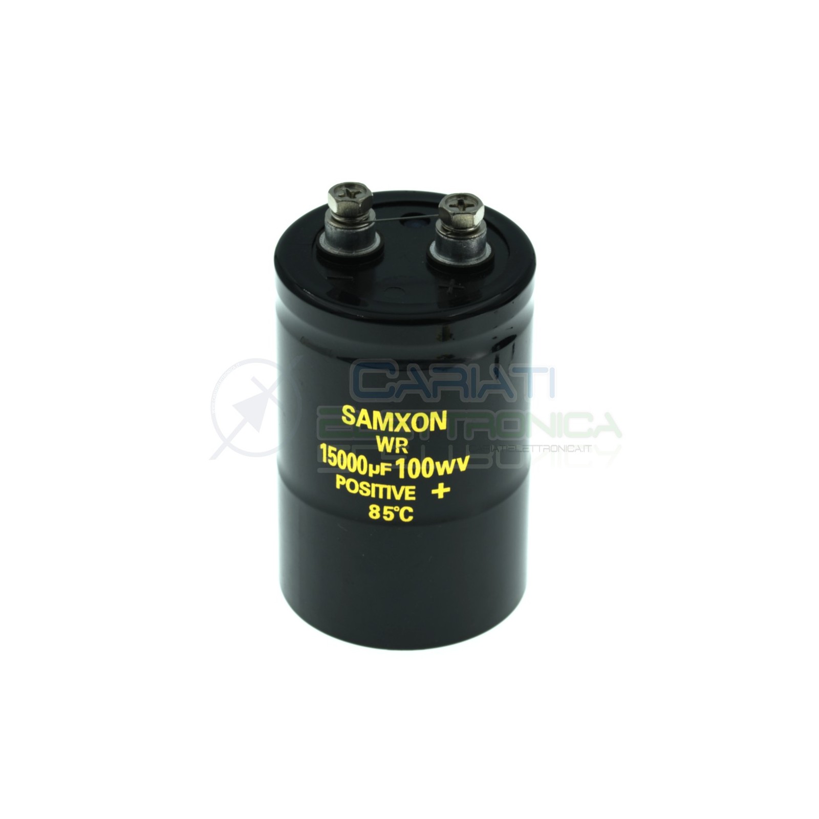 Condensatore elettrolitico 15000uF 15000 uF 100V 85°C snap in 80x51mm Samxon Samxon