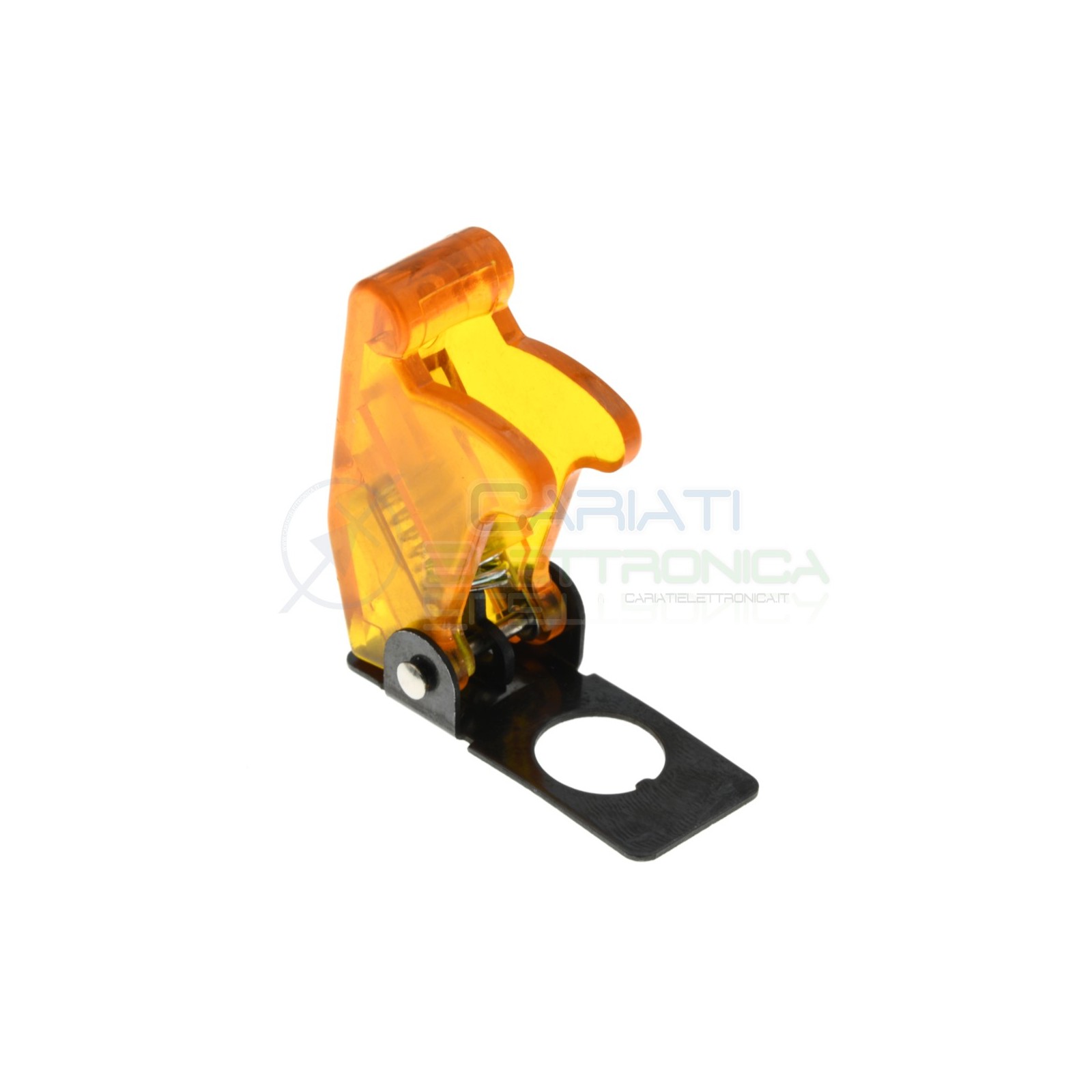 COVER INTERRUTTORE A LEVA GIALLO TRASPARENTE Aircraft Missile Style Toggle Switch FlickGenerico
