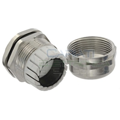 Boccola pressacavo passacavo in metallo per cavi 10/5 mm2 Diametro base 18mmGenerico