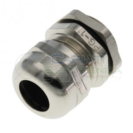 Boccola pressacavo passacavo in metallo per cavi 10/5 mm2 Diametro base 18mmGenerico