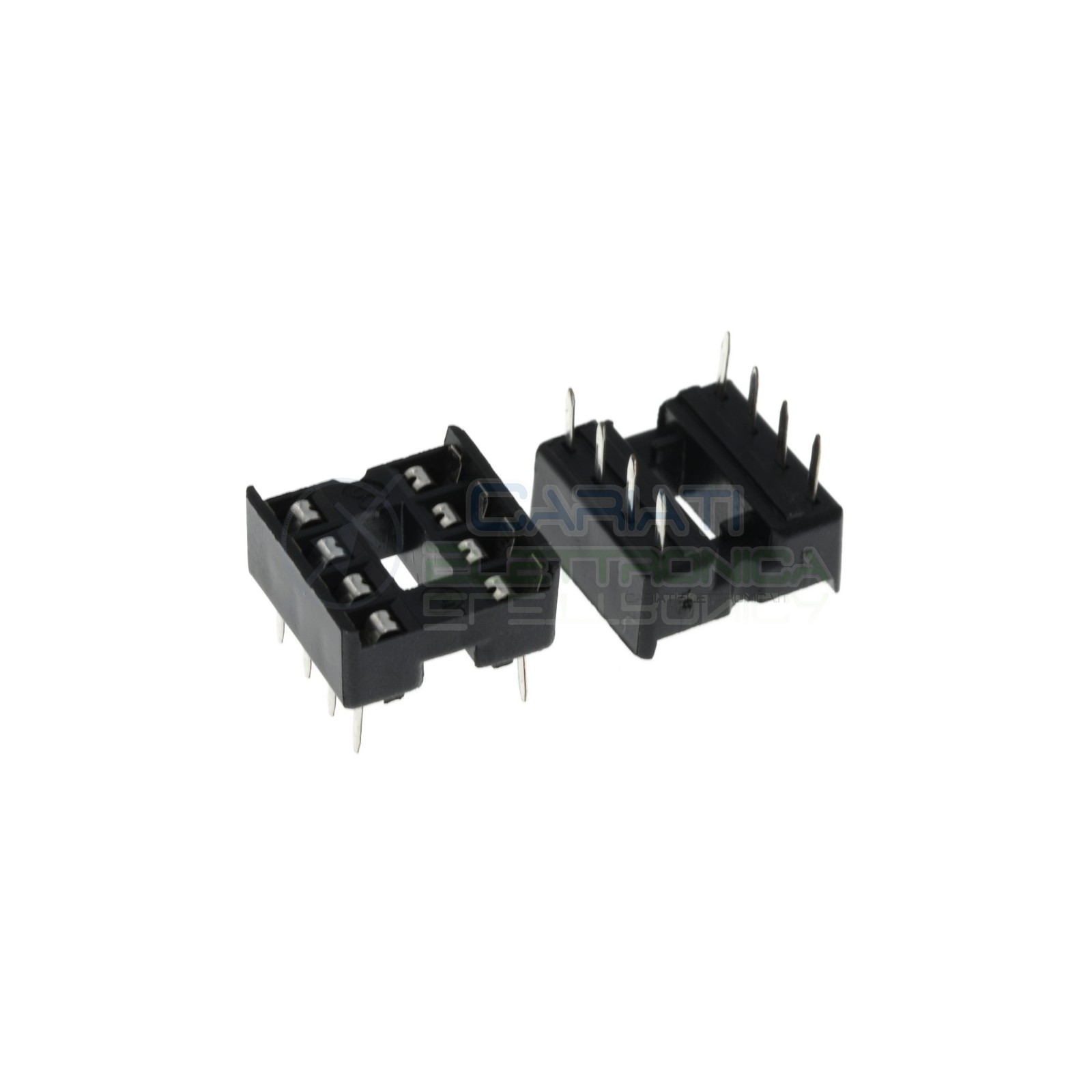 10 Pezzi Zoccolo Doppia Molla DIP 8 Pin per circuiti integrati DIL DIP-8 ZoccoliGenerico