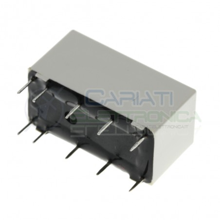 Relè Bistabile Hongfa HDF2/012-S-L2 DPDT Bobina 12V corrente max 2AHONGFA RELAY