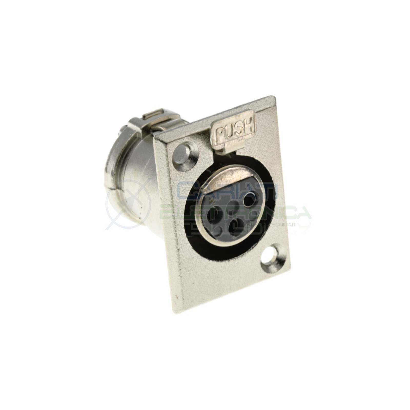 1 Pezzo connettore presa XLR Canon Microfonica 3 Poli Pin da Pannello Generico