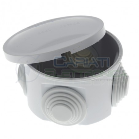 Scatola cassetta di derivazione 50x50mm con 4 fori passacavi ip55Generico