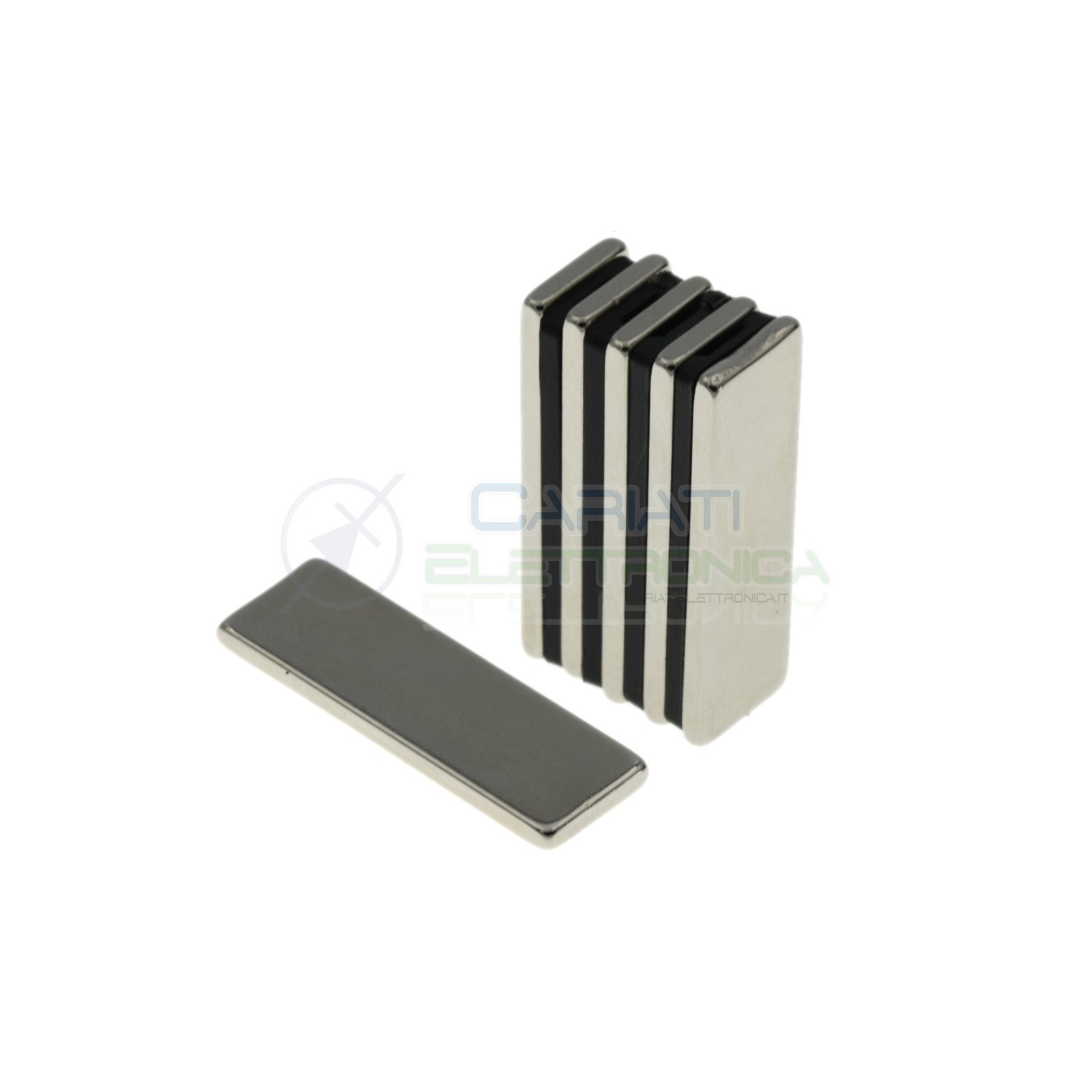 10 pezzi calamita magnete neodimo 30x10x2mm Potenti Fimo ceramica bomboniere Generico