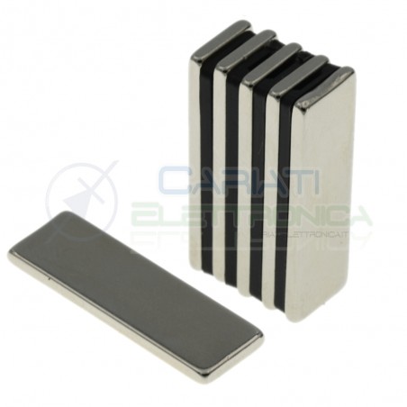10 pezzi calamita magnete neodimo 30x10x2mm Potenti Fimo ceramica bomboniere Generico