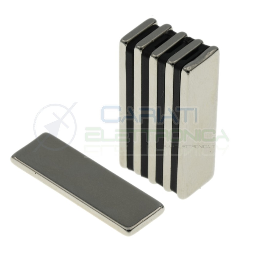 100 pezzi calamita magnete neodimo 30x10x2mm Potenti Fimo ceramica bomboniere Generico