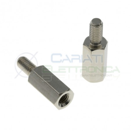 10 PEZZI Distanziale Metallo M/F M3 10mm Distanziali DistanziatoreGenerico