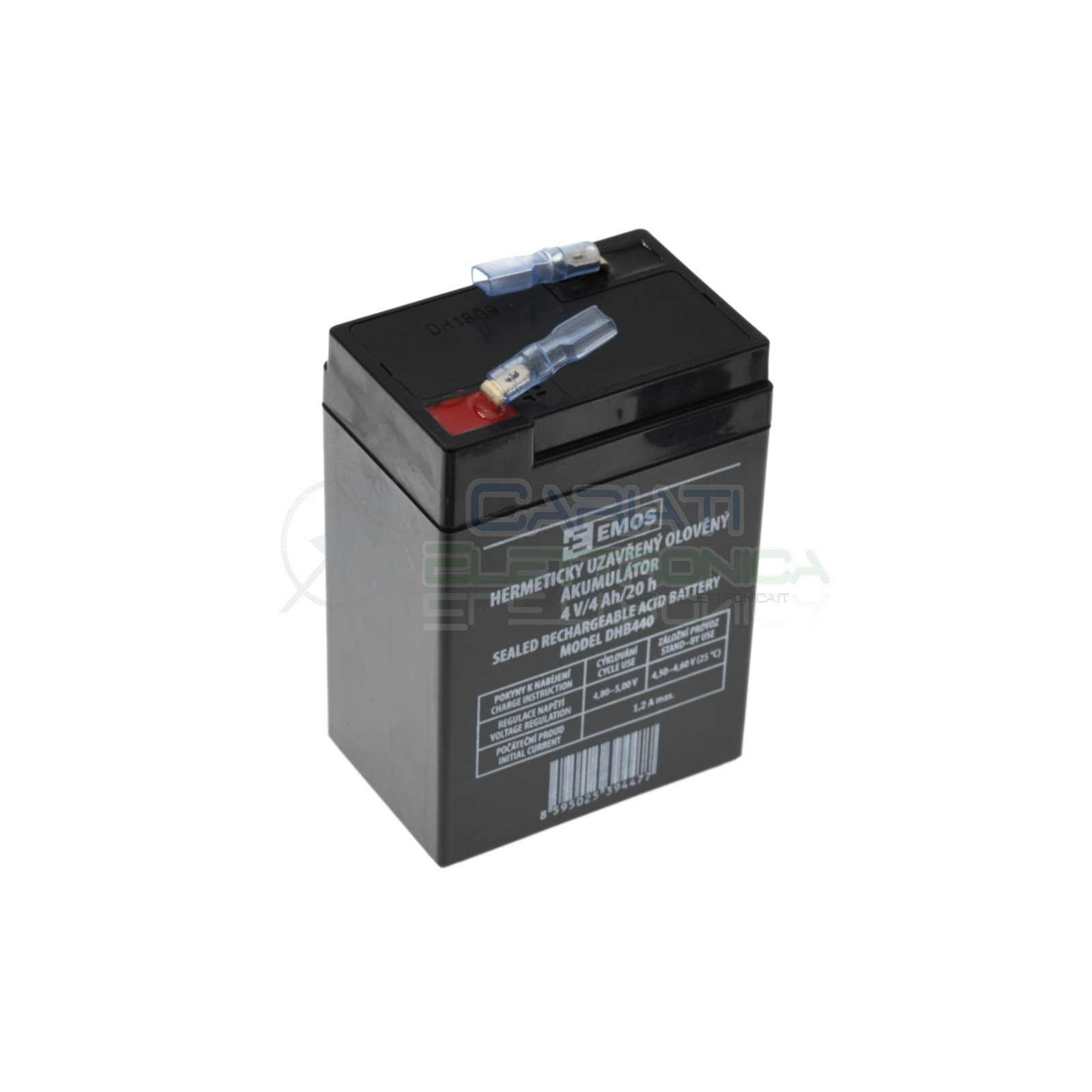 Batteria al piombo ricaricabile 4V 4ah Ricambio Bilancia Elettronica 4 VoltGenerico