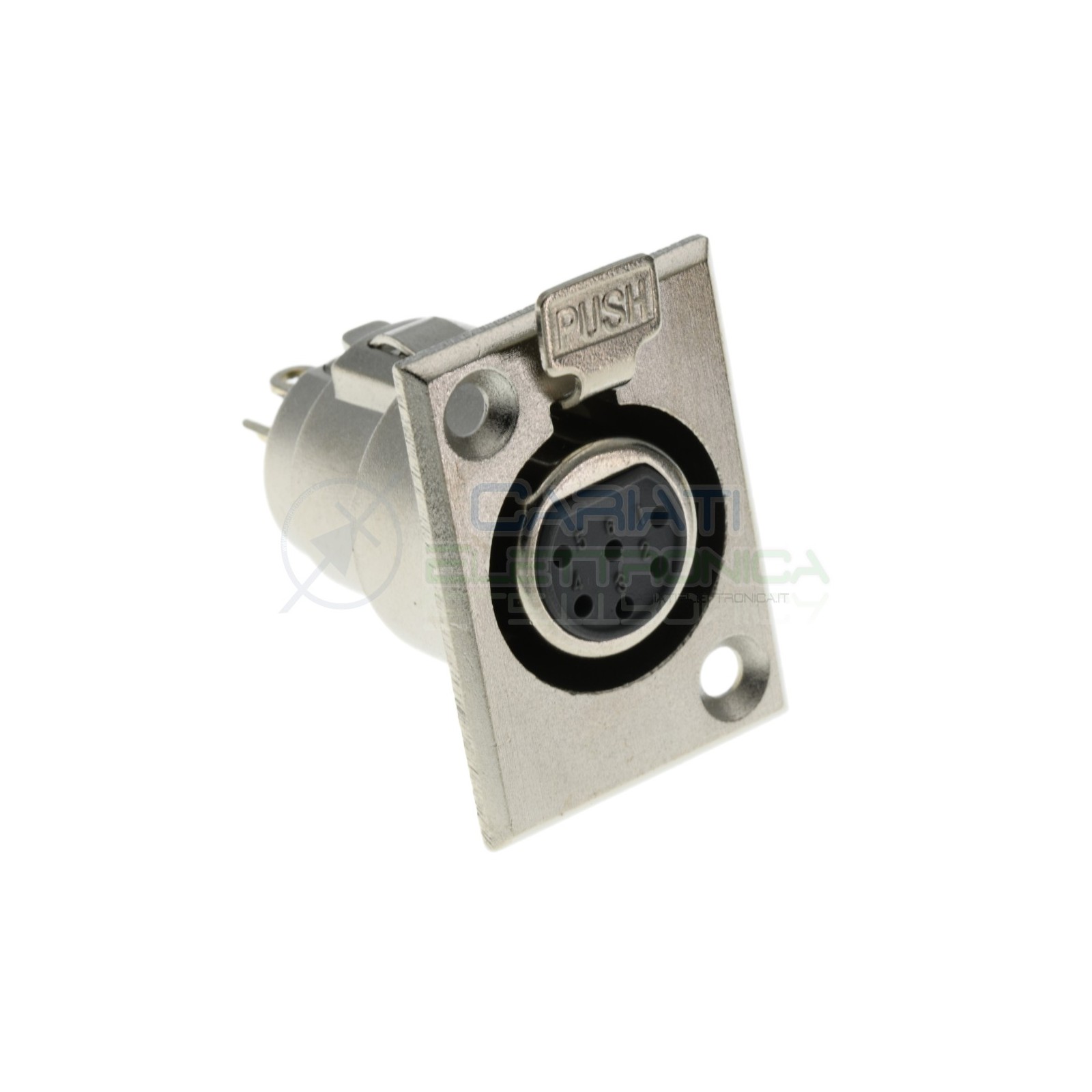 1 Pezzo connettore presa XLR Canon Microfonica 6 Poli Pin da Pannello Generico