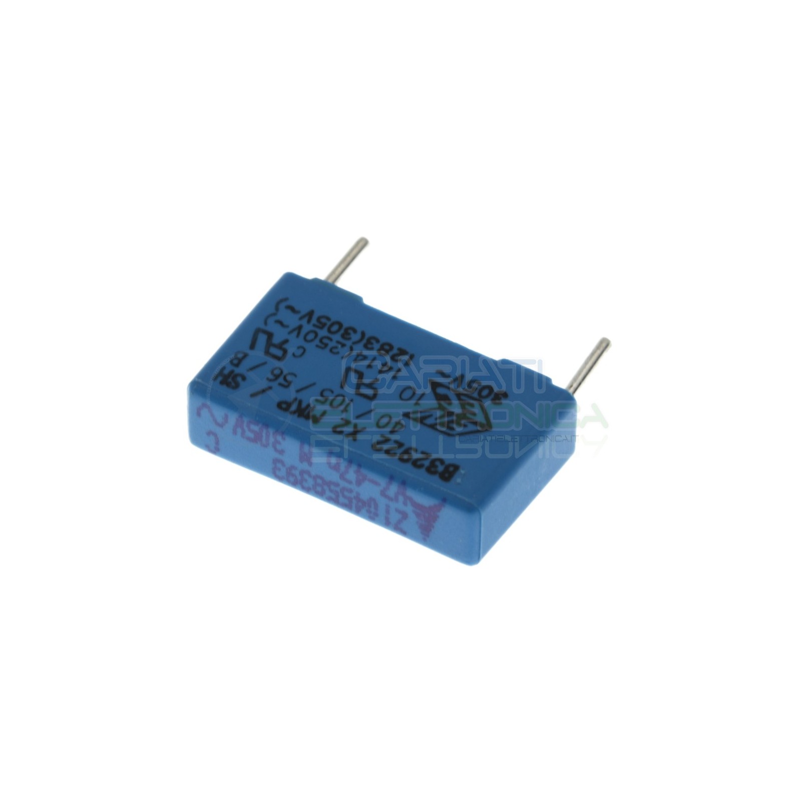 Condensatore in Poliestere 47nF 305Vac X2 Passo 15mm 20% B32922 EPCOS