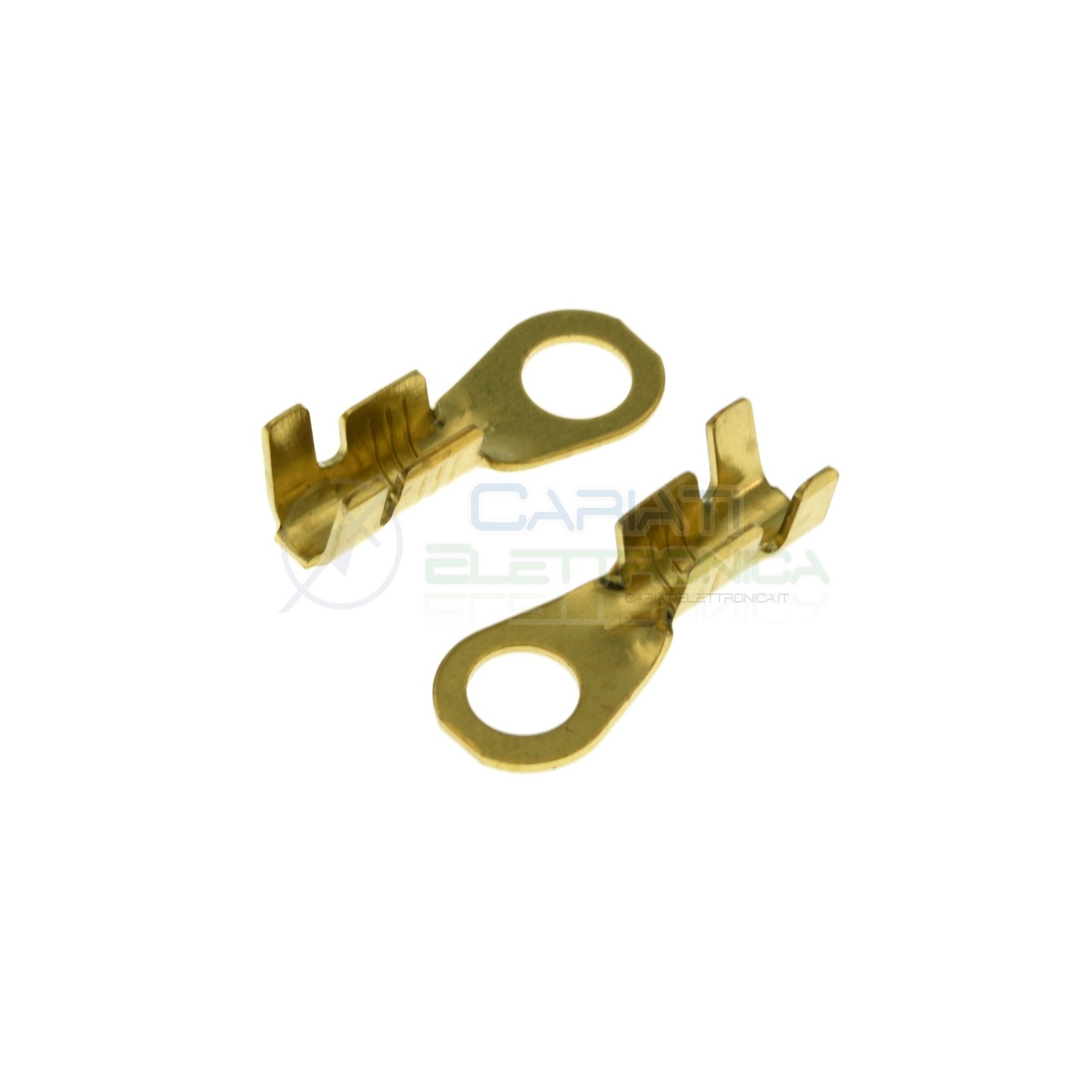 10 pezzi Capicorda ad occhiello M3 1-2,5mmq foro 3.2mm non isolati a crimpare BM Group