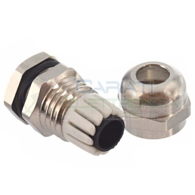 Boccola pressacavo passacavo in metallo per cavi 4/8mm2 Diametro base 15mmGenerico