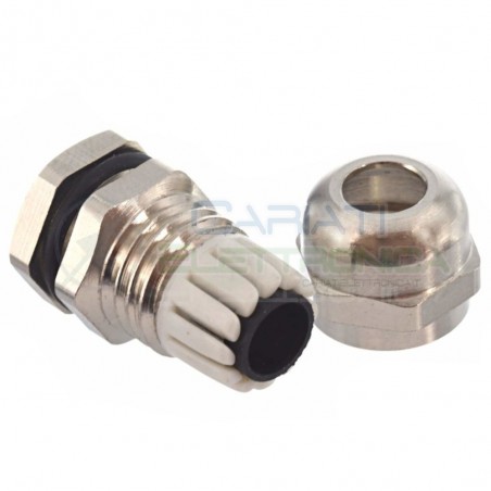 Boccola pressacavo passacavo in metallo per cavi 4/8mm2 Diametro base 15mmGenerico