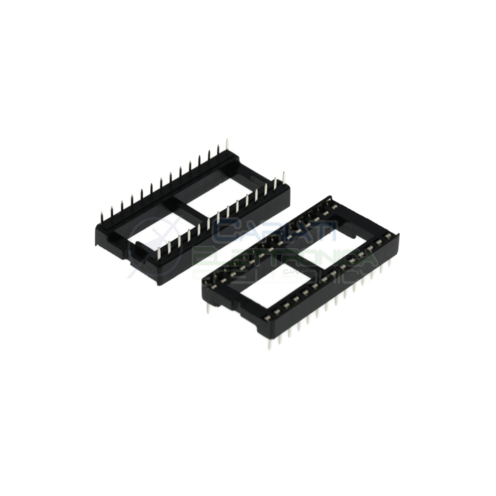 4 Pezzi Zoccolo Socket a Molla 28 Pin passo 2,54mm per circuiti integrati chip Ic Dip Preci-dip