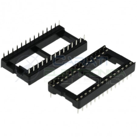 4 pcs Dip Socket adapter 28 Pins for electronic chip Ic pin pitch 2,54mmPreci-dip
