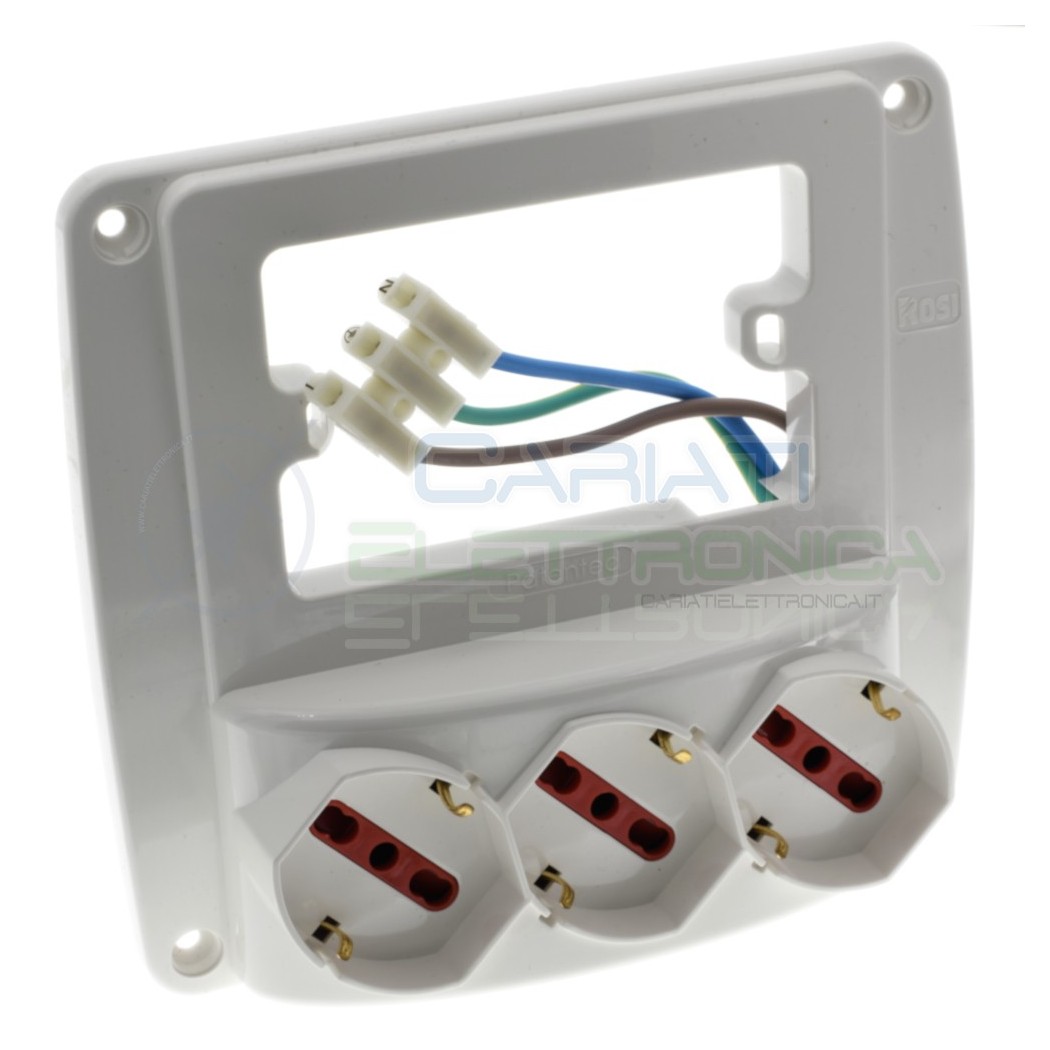 Presa elettrica bipasso 16A