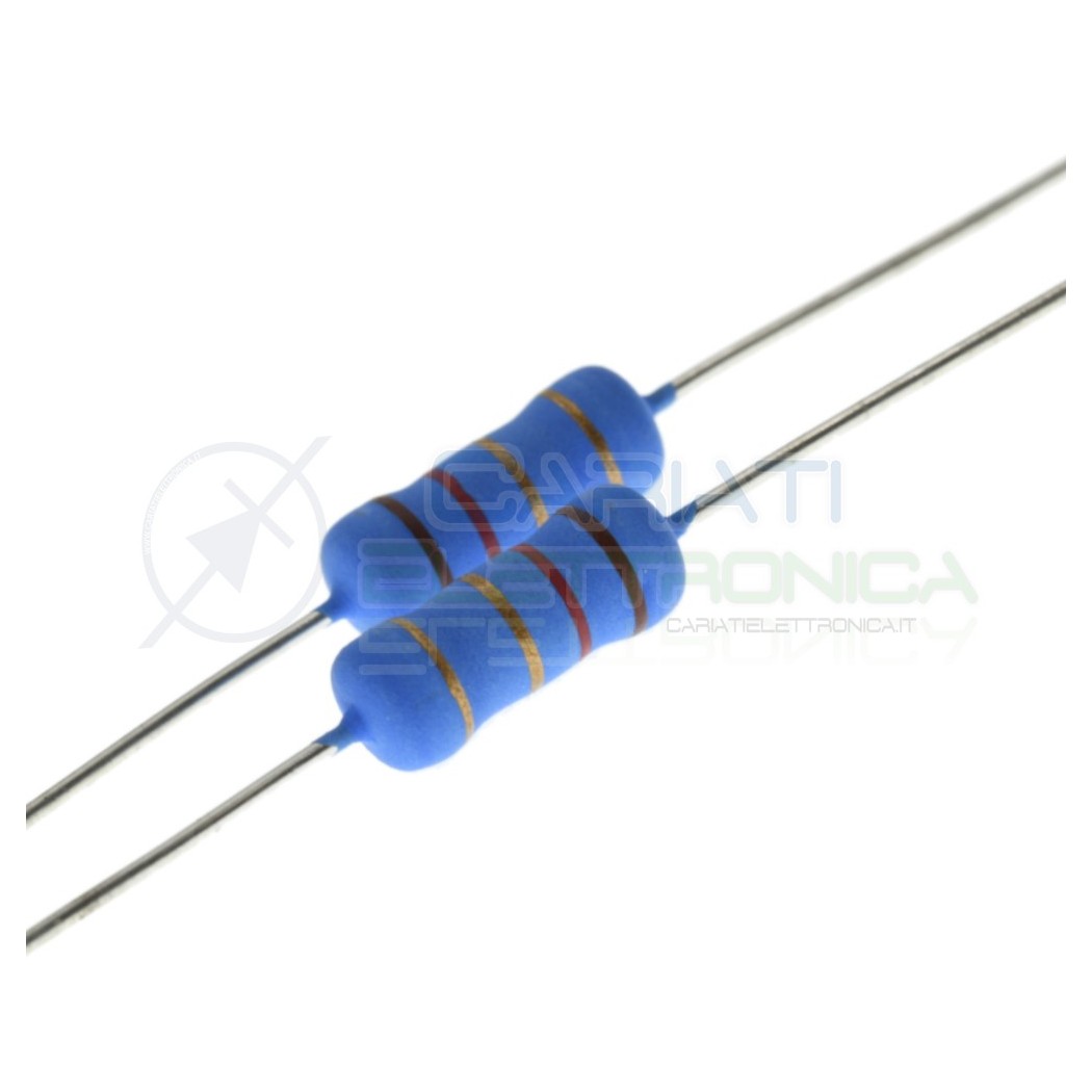 copy of 10 PEZZI DI RESISTENZE STRATO CARBONE 120 ohm 2W 2 WATT 5% RESISTENZA 120OhmUniOhm