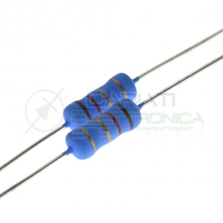 copy of 10 PEZZI DI RESISTENZE STRATO CARBONE 120 ohm 2W 2 WATT 5% RESISTENZA 120OhmUniOhm