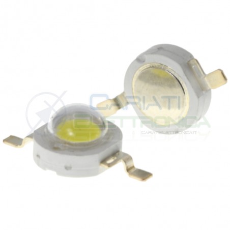 Led Power Bianco Freddo 1W 1 Watt 100 Lumen Lm 350mAGenerico