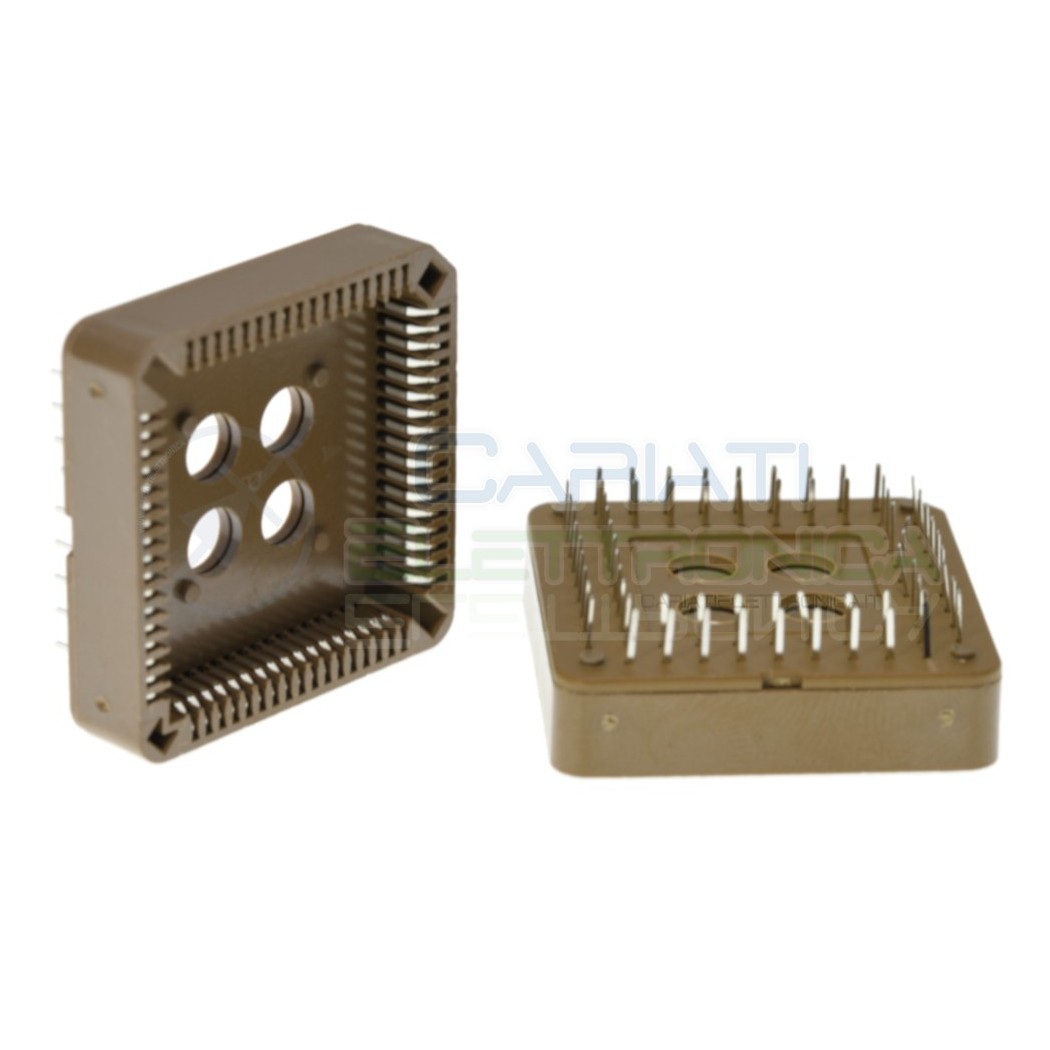 Zoccolo Adattaore 68 Pin per circuiti integrati Plcc Smd in Tht Dil Dip Passo 2.54mm Generico
