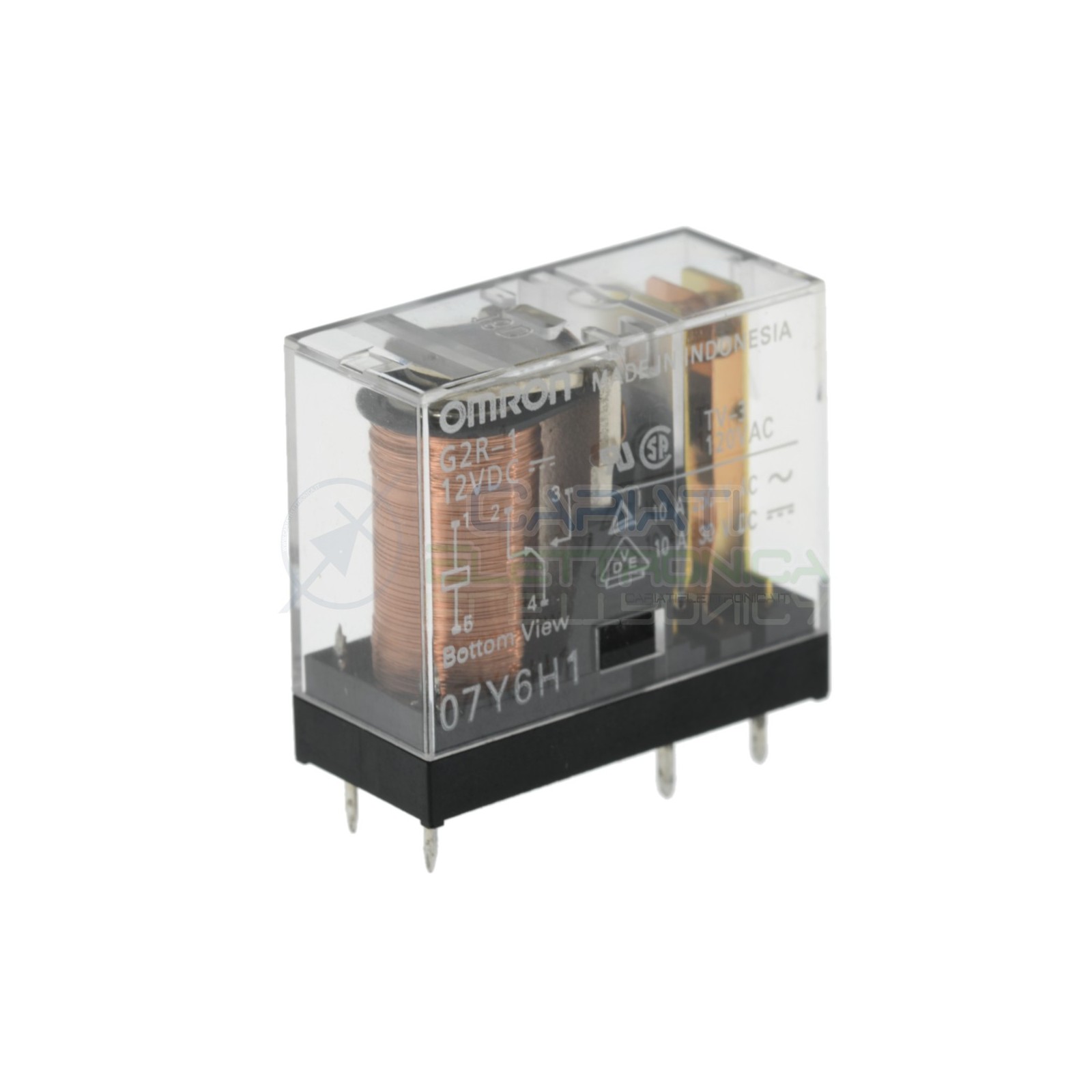 Relè G2R-1-DC12 G2R-1 bobina da 12Vdc 10A 250Vac 10A 30Vdc SPDT Omron