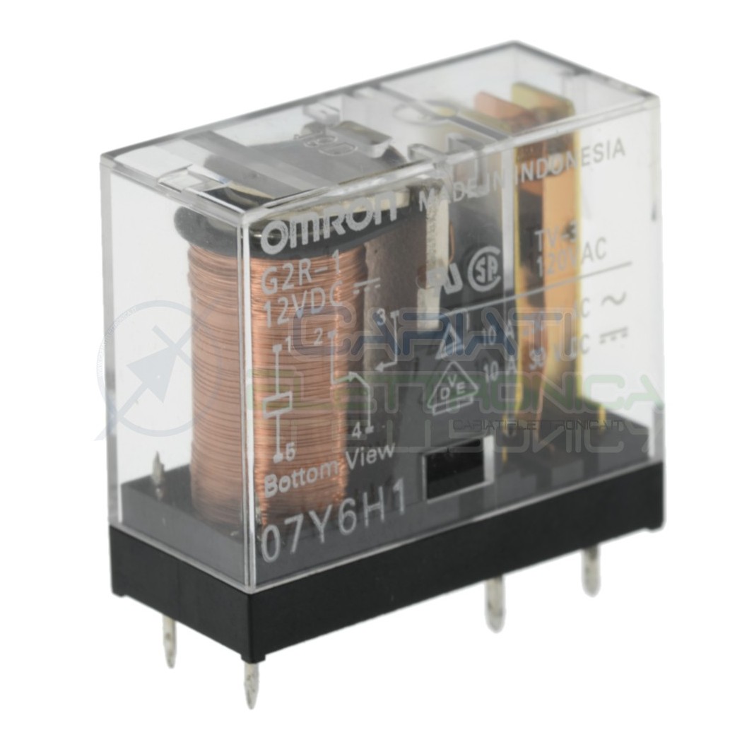 Relay G2R-1-DC12 voltage coil 12Vdc 10A 250Vac 10A 30Vdc SPDTOmron