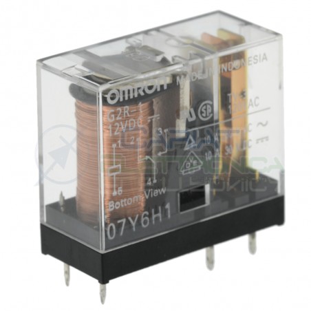 Relay G2R-1-DC12 voltage coil 12Vdc 10A 250Vac 10A 30Vdc SPDTOmron