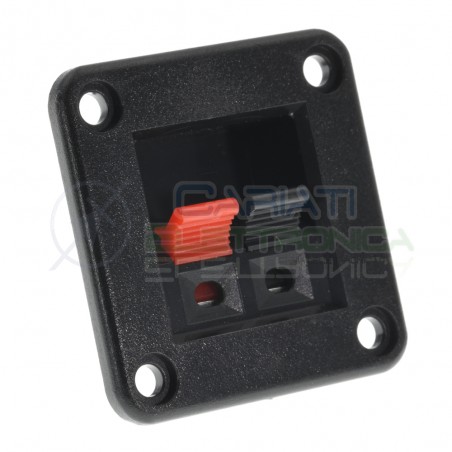 Morsettiera a Molla per Casse Audio Altoparlante Speaker 2 poliGenerico