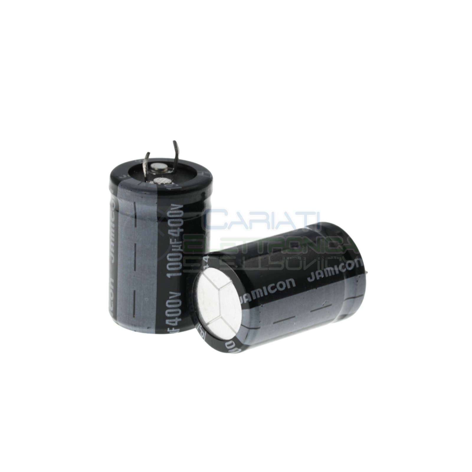 1 Pezzo Condensatore elettrolitico 100uF 100 uF 400V 85°C 35x22mm Jamicon
