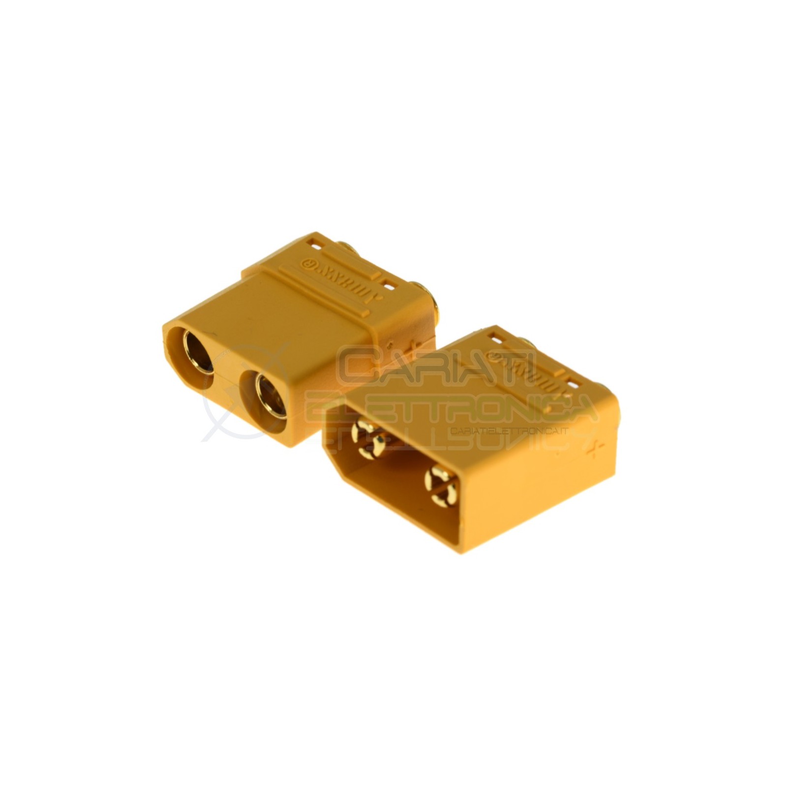 Coppia connettori maschio femmina xt90 xt-90 batteria drone litio lipo modellismo Amass
