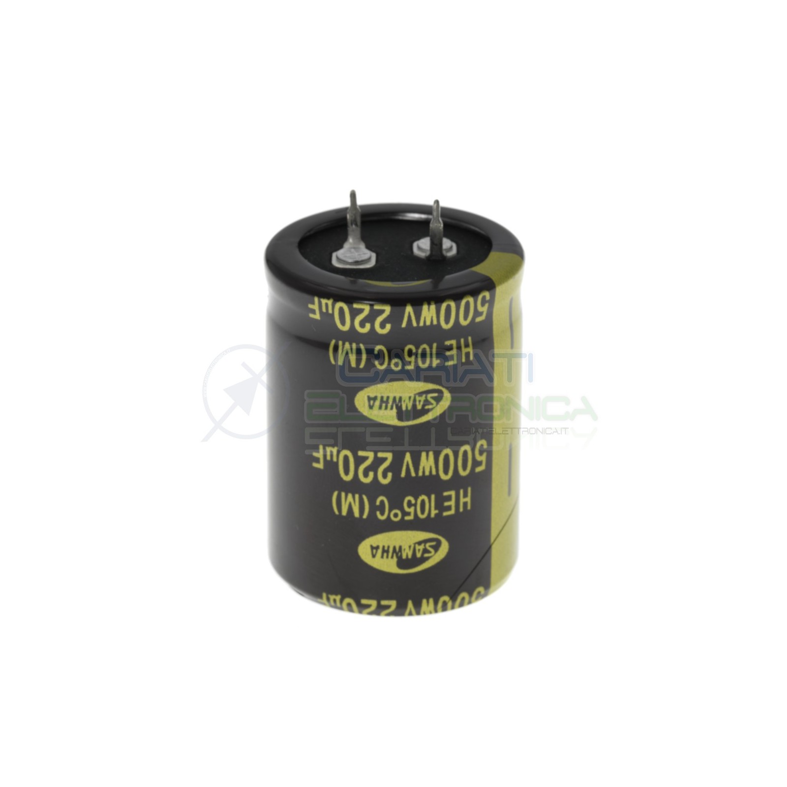 Condensatore elettrolitico Samwha Snap-in 220 uF 220uF 500V 105°C 30x40mm Samwha