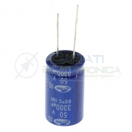 Capacitor electrolytic Samwha 33000 uF 3300uF 50V 85°C 18x32mmSamwha