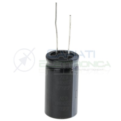 Capacitor electrolytic 2200uF 2200 uF 63V 85° 18X32 mm Pitch 7,5mm SamwhaElite