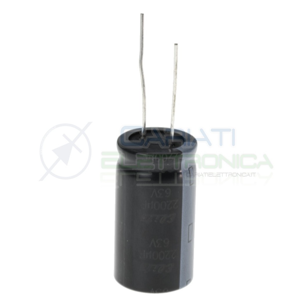 Capacitor electrolytic 2200uF 2200 uF 63V 85° 18X32 mm Pitch 7,5mm SamwhaSamwha