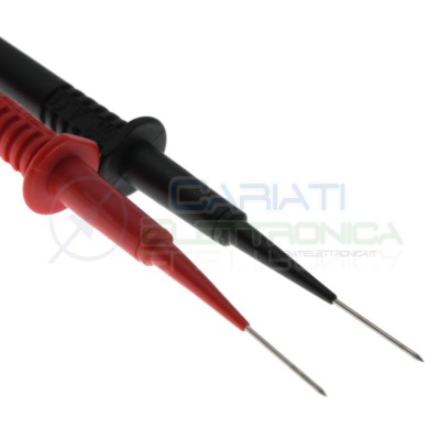 copy of Coppia Puntali Rosso Nero per Tester CAT II 1000V Multimetro Innesto Banana 4mmGenerico