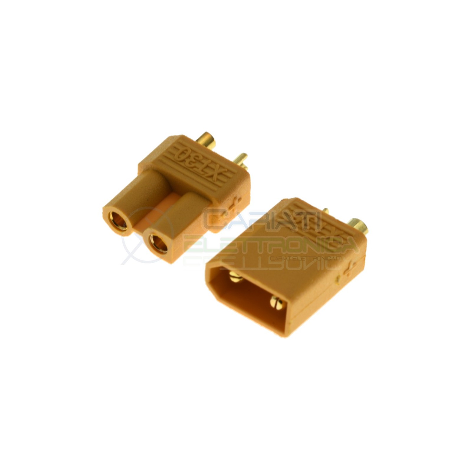 Coppia connettori maschio femmina xt30 xt-30 batteria drone litio lipo modellismo Generico