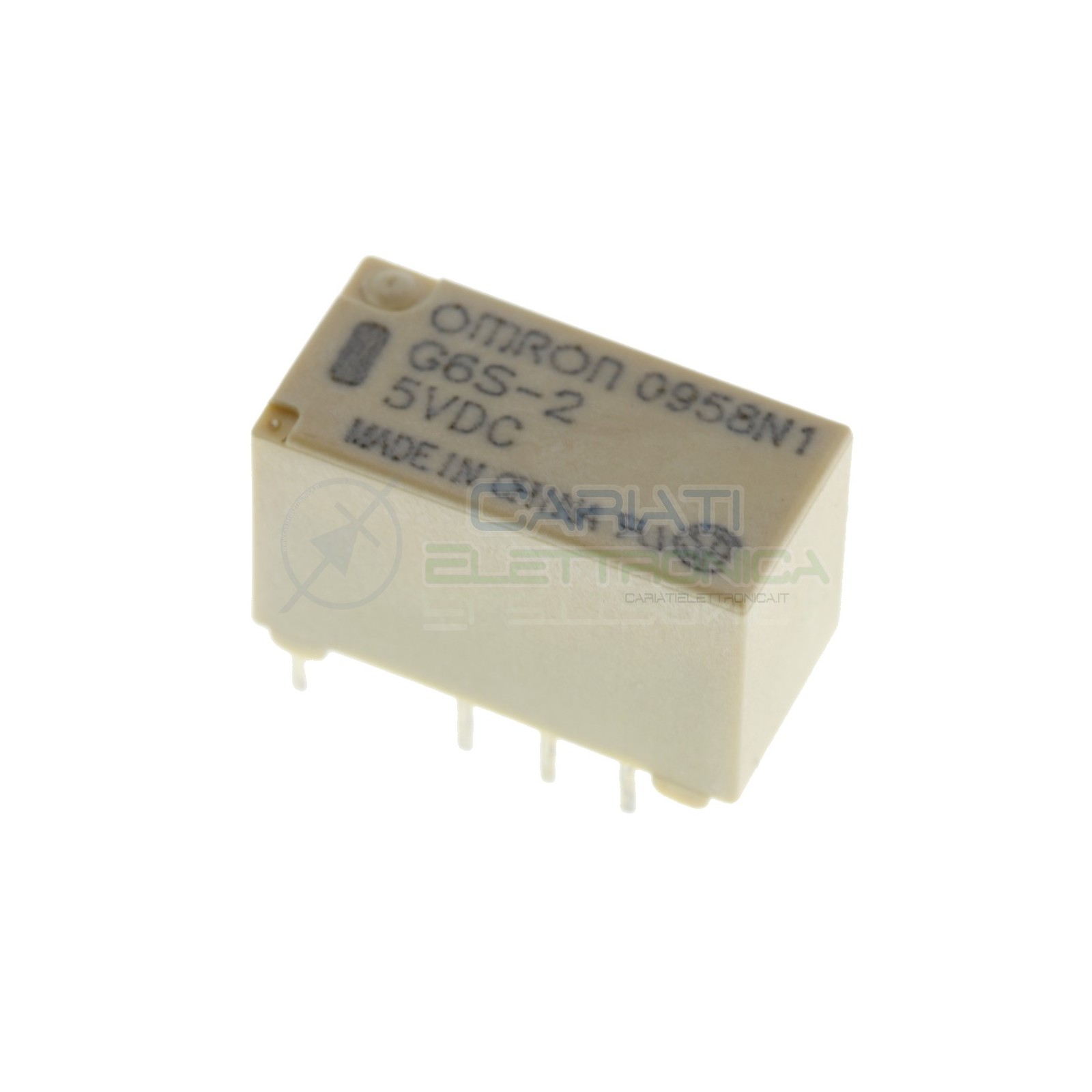 Relè doppio 2 scambio OMRON G6S-2 5V DC 0.5A 125V DPDTOmron