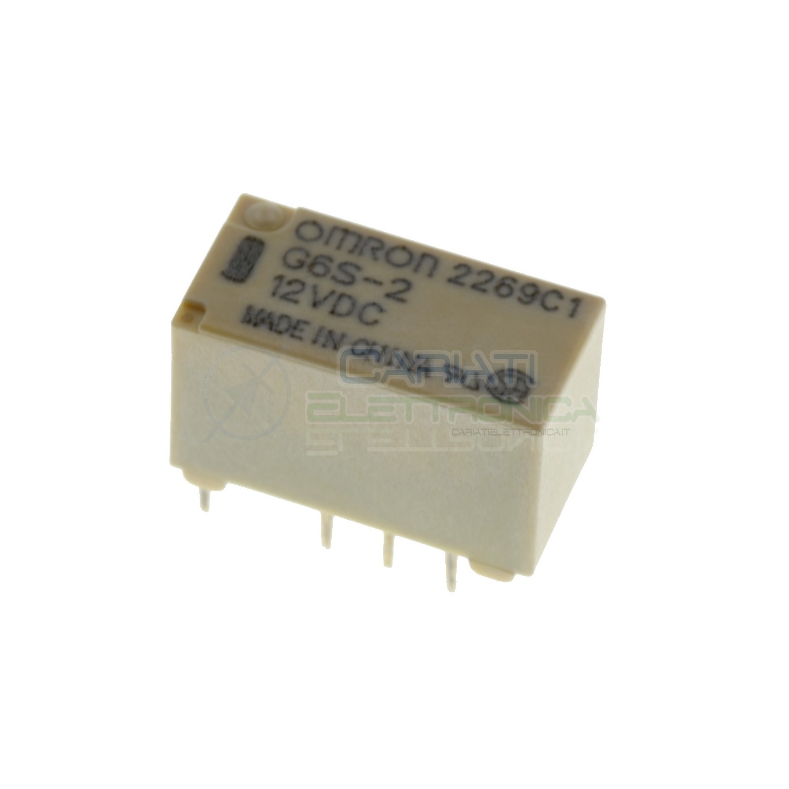 Relè doppio 2 scambio OMRON G6S-2 12V DC 0.5A 125V Dpdt Omron