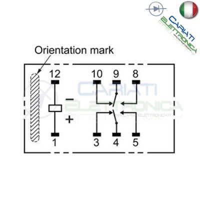 Relè doppio 2 scambio OMRON G6S-2 24V DC 0.5A 125V Dpdt Omron