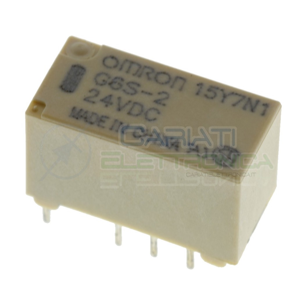 copy of Relè doppio 2 scambio OMRON G6S-2 5V DC 0.5A 125V DPDTOmron